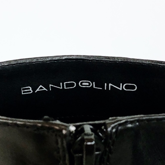 Stunning Retro Black Polished Leather Heeled Boots - Picture 3 of 6